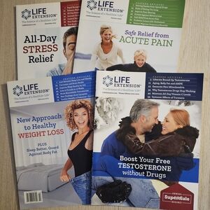 Life Extension Health Magazines Set